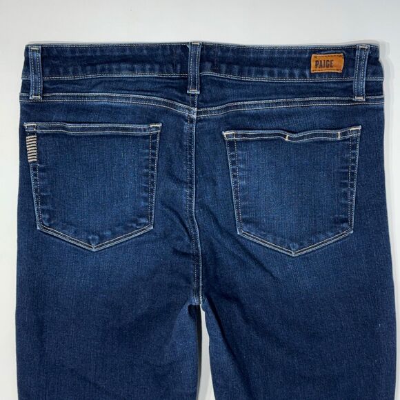 Paige Anthropologie Verdugo Ankle Jeans Dark Wash Mid Rise Women’s Size 30 (J2) - Picture 6 of 9